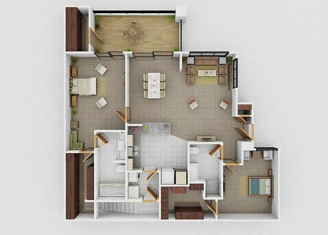 Floor plan Schubert w Attached Garage