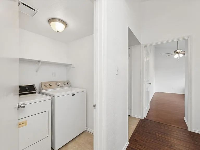 Laundry (washer & dryer included) located in the hallway