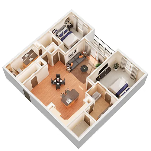 Floor plan B1B