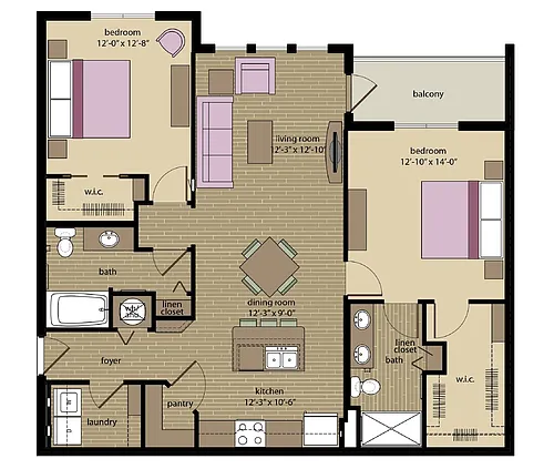 Floor plan B6