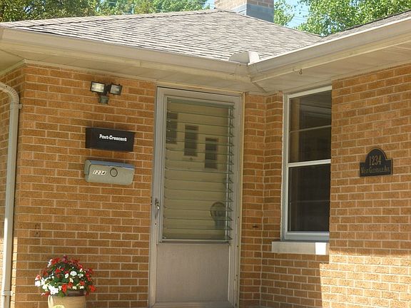 An inviting porch leads into..