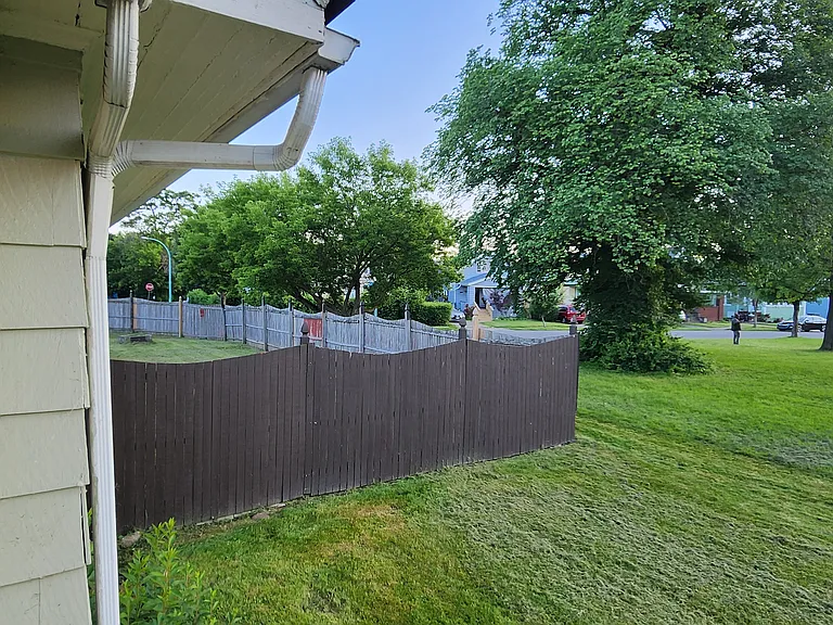 side view from front porch