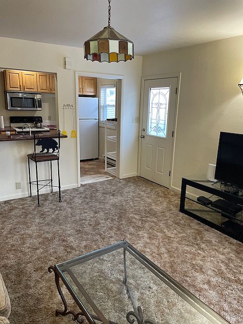 Entry way door into living area