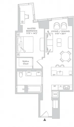 Floor plan Waterline 1: A6