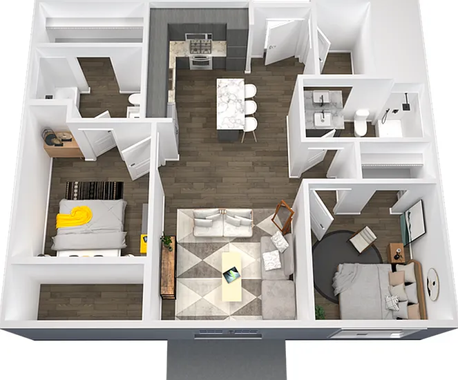 Explore this thoughtfully designed apartment, crafted for modern lifestyles. Explore this thoughtfully designed apartment, crafted for modern lifestyles.