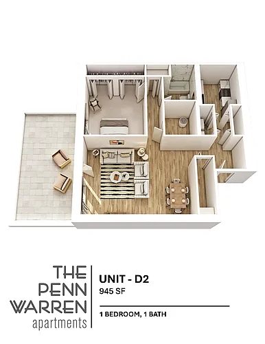 Floor plan 1 Bedroom