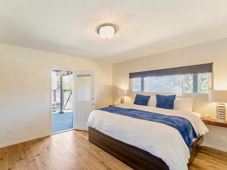 Lower-level guest bedroom.