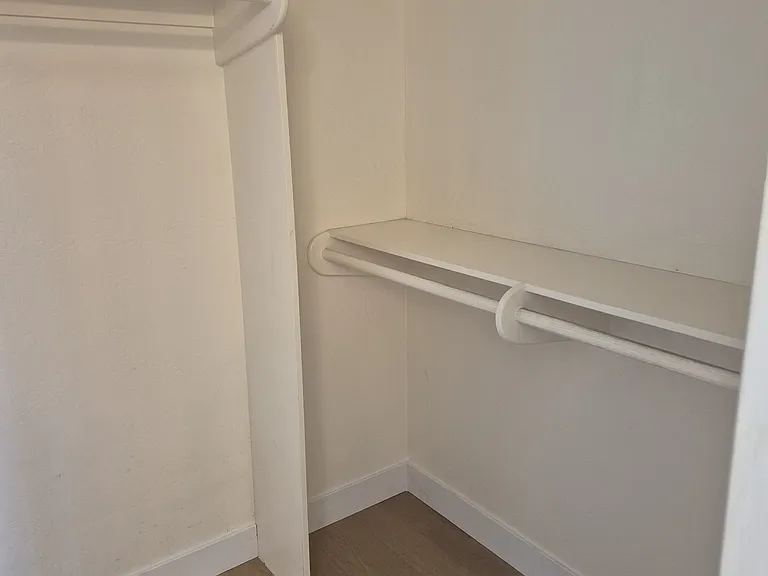 Spacious walk-in closet in master bedroom