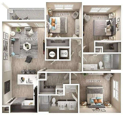 Floor plan Big Sky (C1-2A)