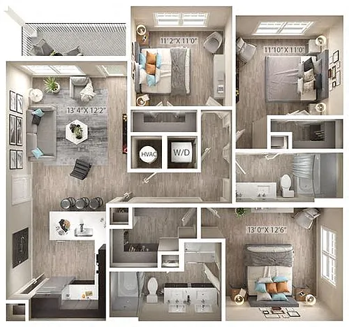 Floor plan Big Sky (C1-2A)