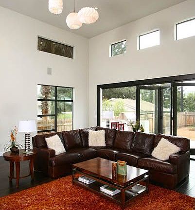 Stunning 16 ft ceiling in this fabulous living room