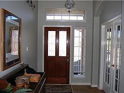 Study off of Tiled Entry w/French Doors