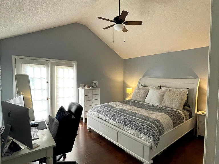 Primary bedroom with ensuite bathroom