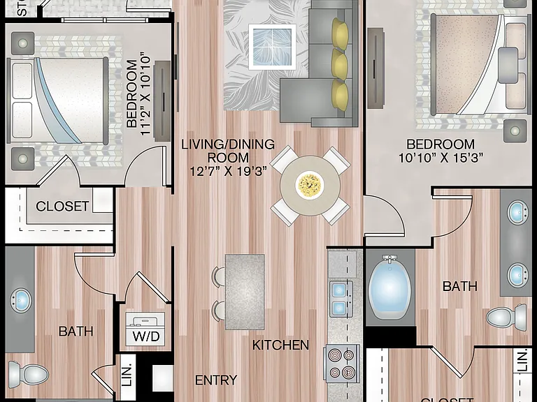 1126 Sq. Ft. 1126 Sq. Ft.
