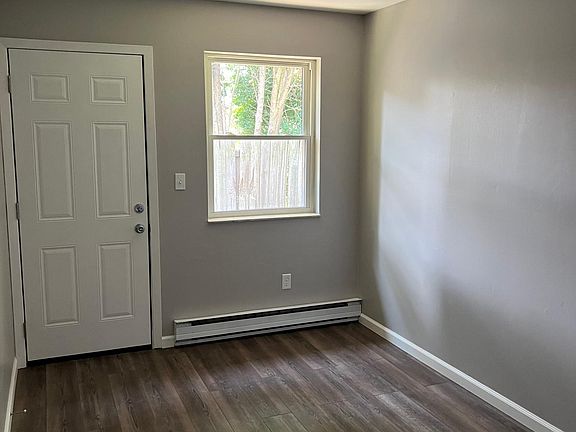 bedroom with back door