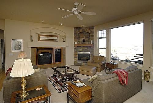 Family Room with views of the Castle Rock