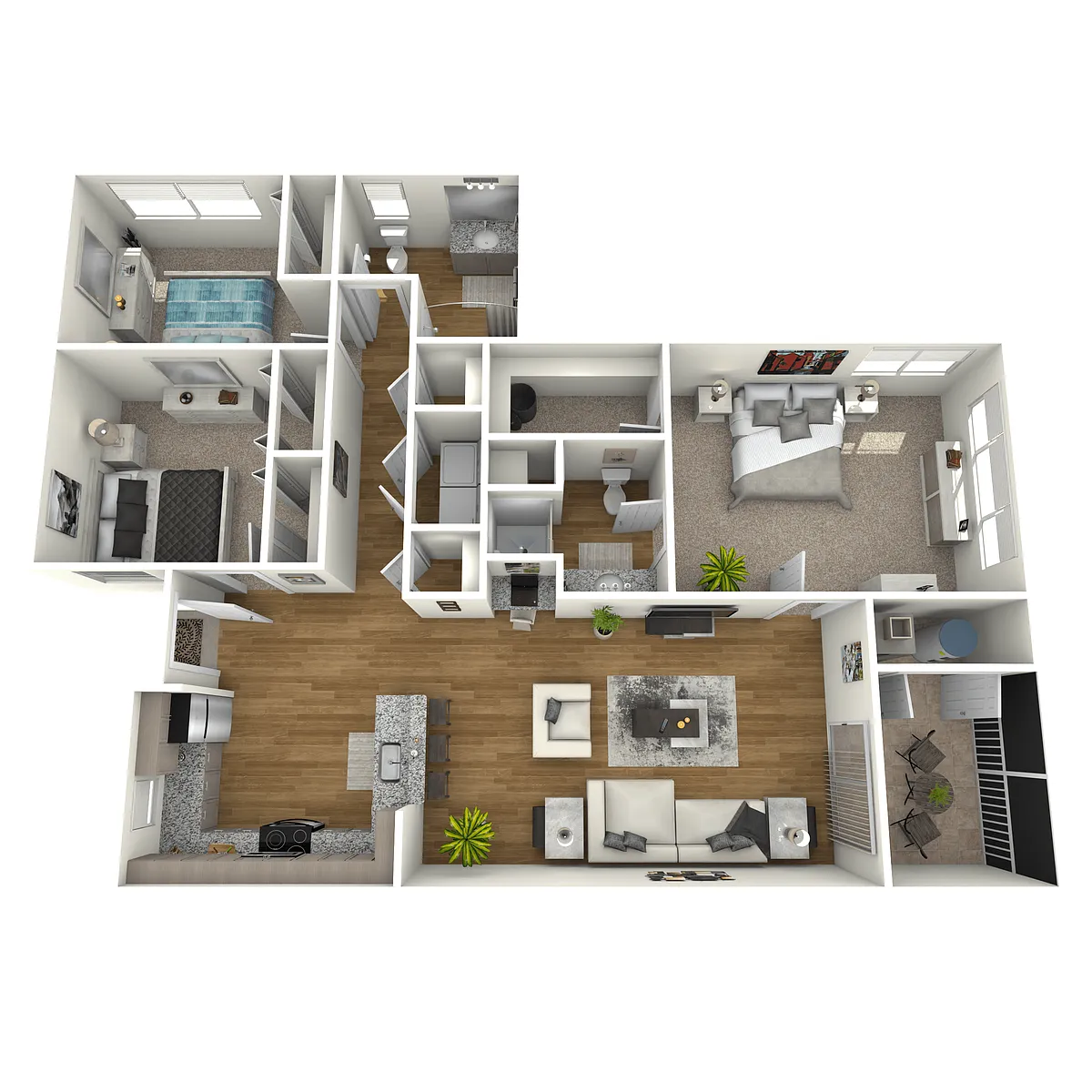 Floor plan 3 BED VILLA