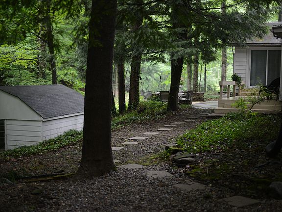 side view of backyard