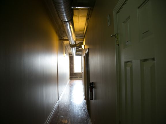 Long, wide hallways add character and charm to this beautifu