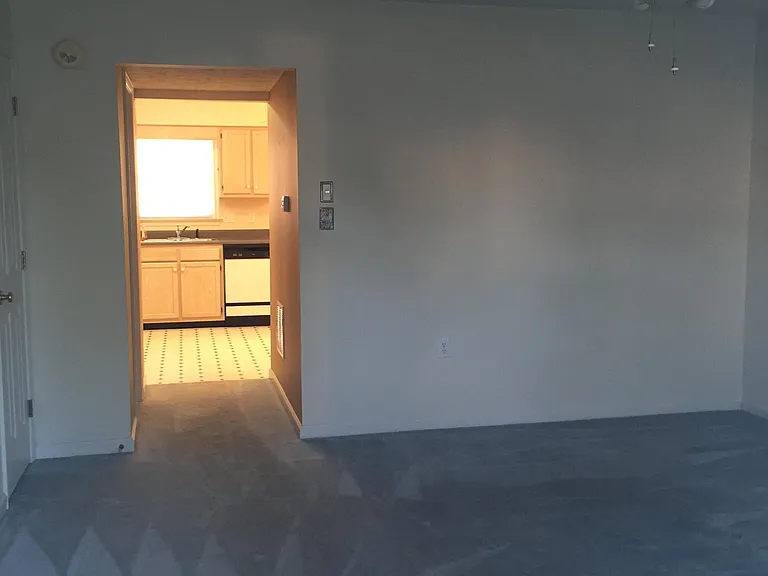 Living room looking towards kitchen