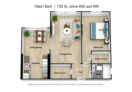 Floor plan 1 Bed