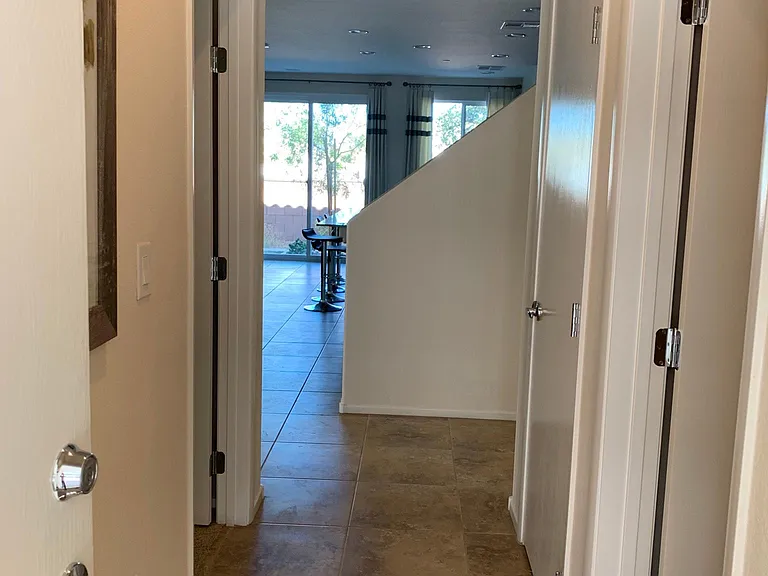 View from the garage