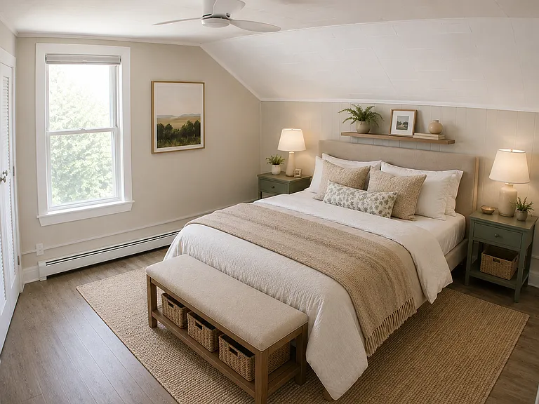 Please Note: This home is offered unfurnished. The furnished photos shown have been virtually staged and are intended to illustrate room layout, scale, and design possibilities only. Furniture and decor are not included with the rental.