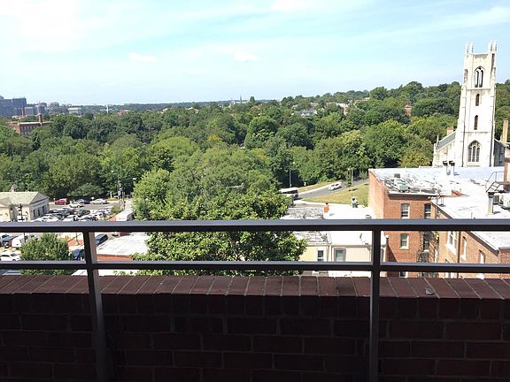View of Rock Creek Park from 9th floor balcony