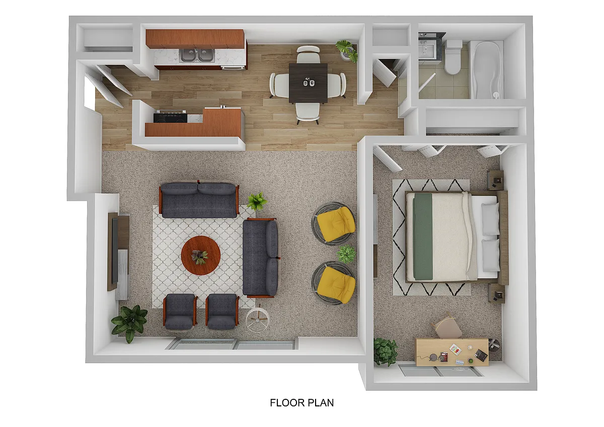 Floor plan One Bedroom