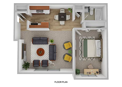 Floor plan One Bedroom