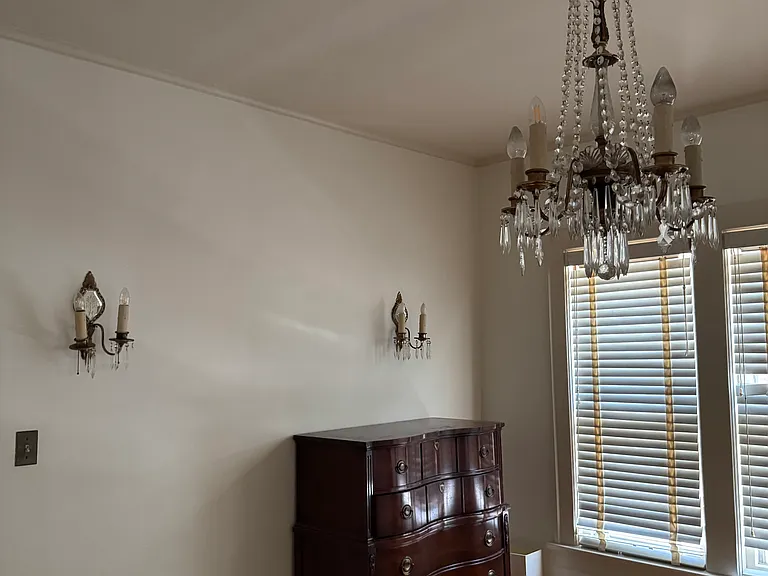 antique fixtures in dining room