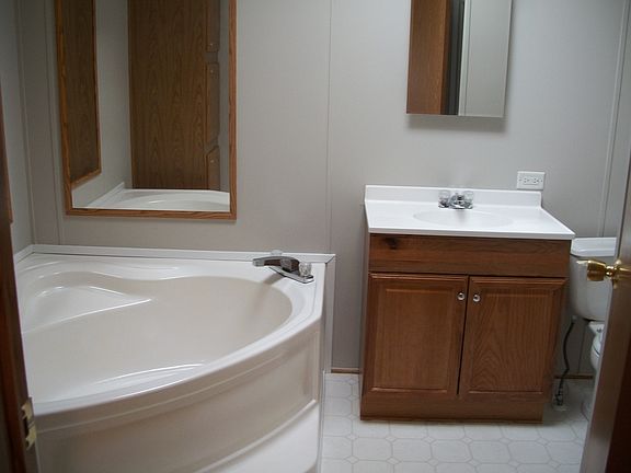 Master bath, corner tub, seperate shower