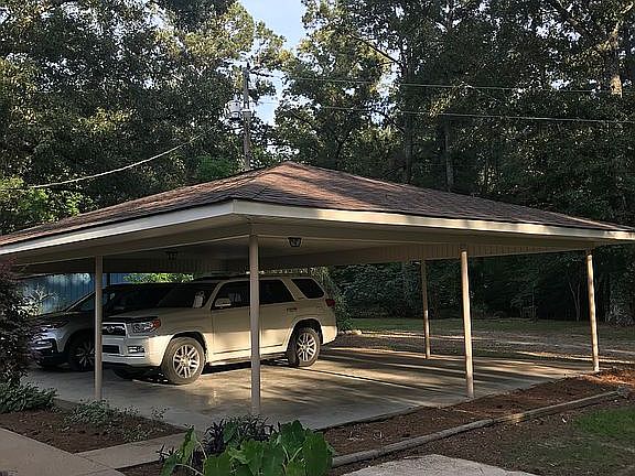  3 car attached carport