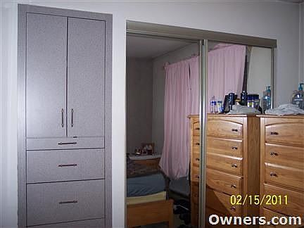 Master bedroom built in cabinet/drawers