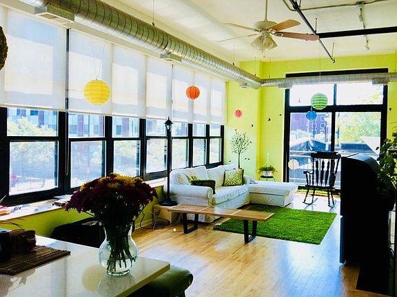 Sunlight-filled spacious living room