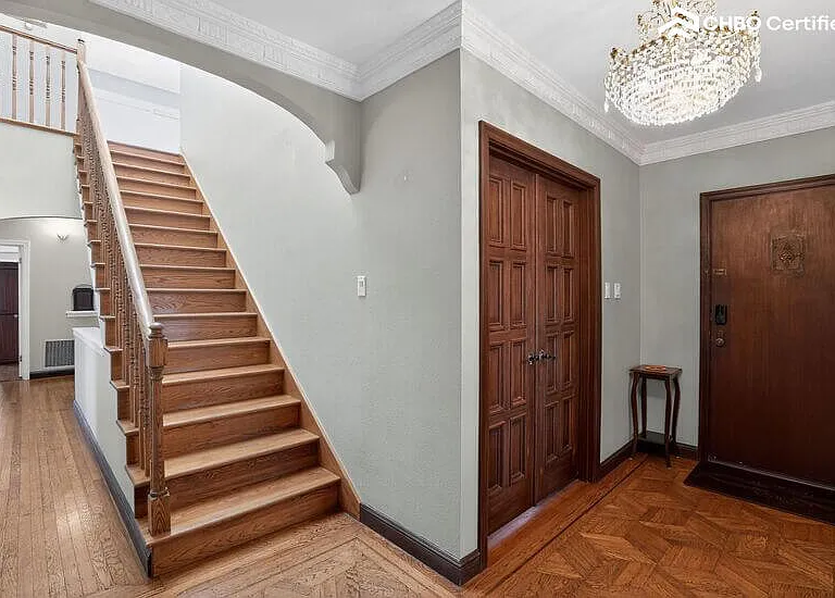 Well-lit foyer