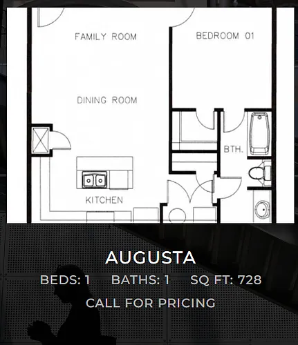 Floor plan 1 Bedroom