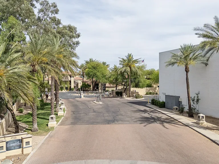 Desert Cove Avenue drive way from Tatum; Security Gate adds safety