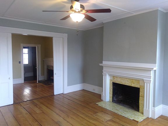 living room with pocket doors