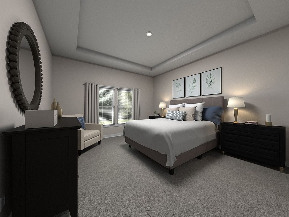 Virtually Staged Primary Suite