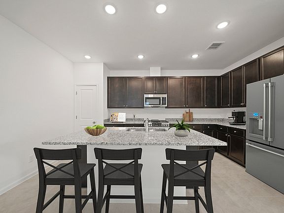 Kitchen with granite countertops