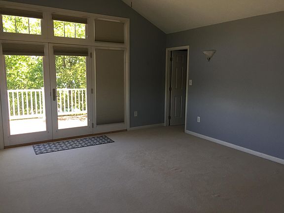 Master bedroom and deck.