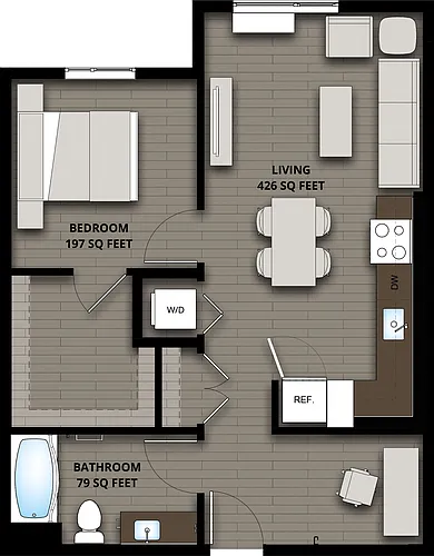 Floor plan W 1X1 H1