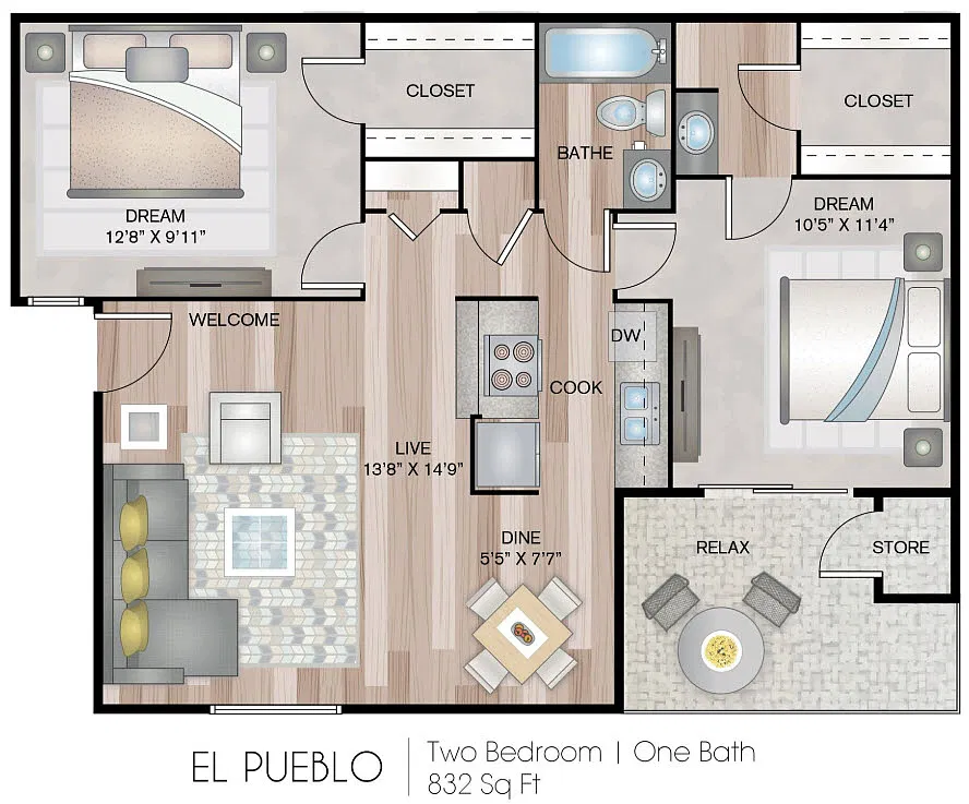 Floor plan El Pueblo