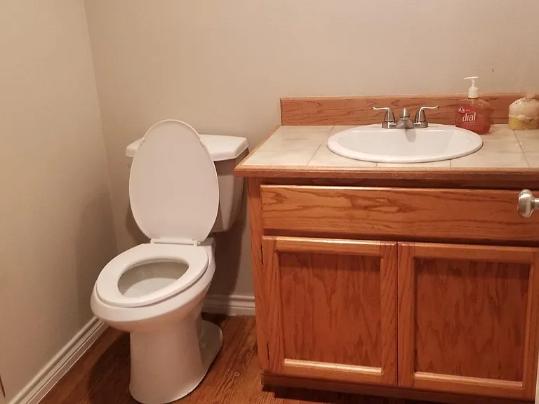 Main floor guest bathroom.