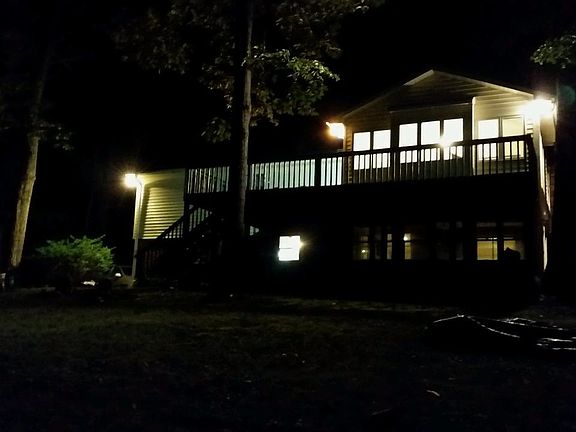 Back of the house at night