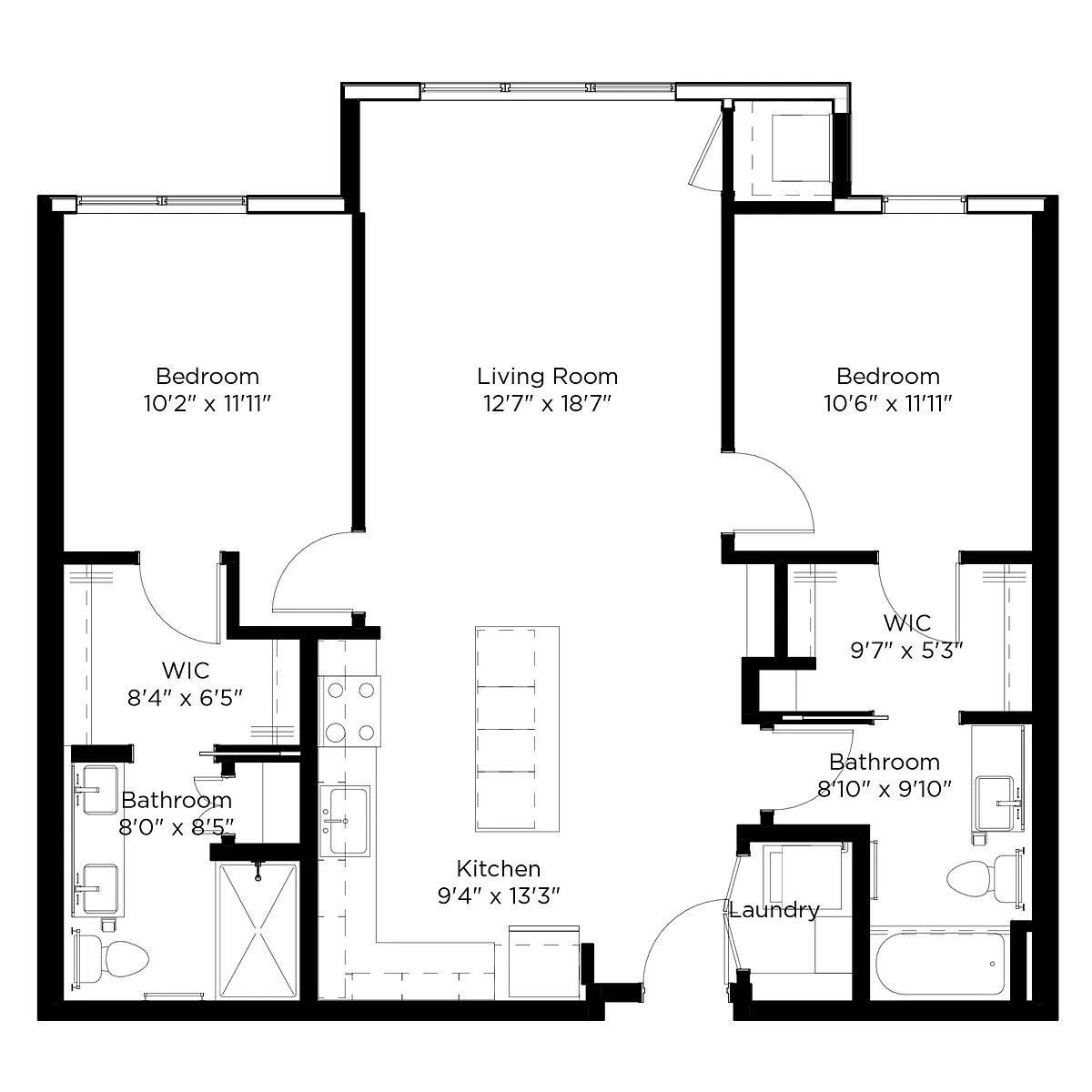 Floor plan C1-B