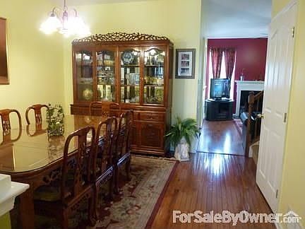 Lit Dining Room