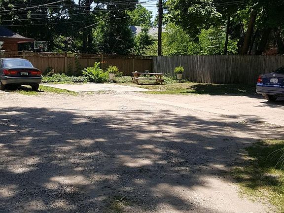Back parking area