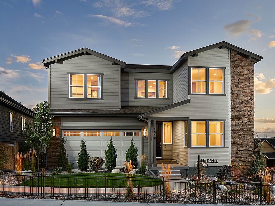 Example of Residence 4008 Model Home Craftsman Style Exterior - - Colors and materials will vary o